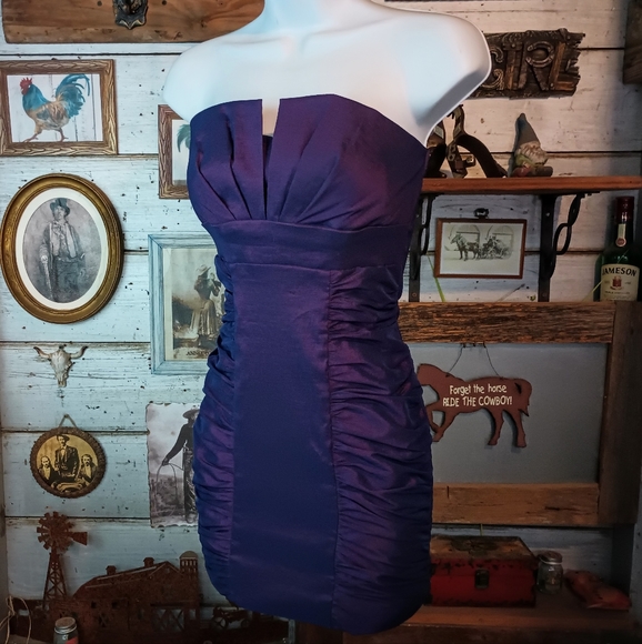 Fe USA Dresses & Skirts - Fe purple strapless cocktail dress